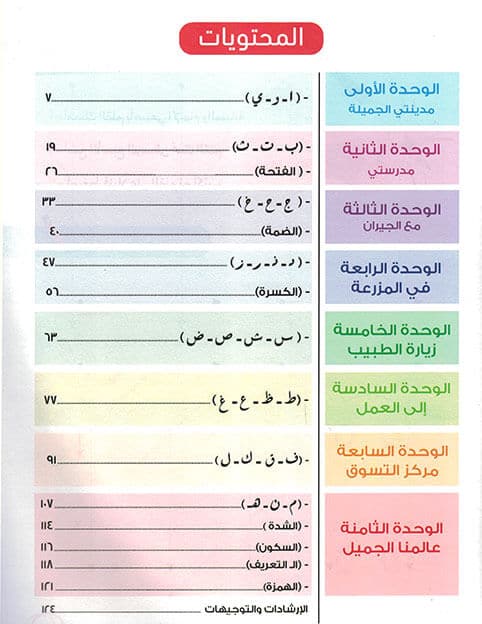 اللغة العربية - القراءة والكتابة والأنشطة - المستوى الثالث