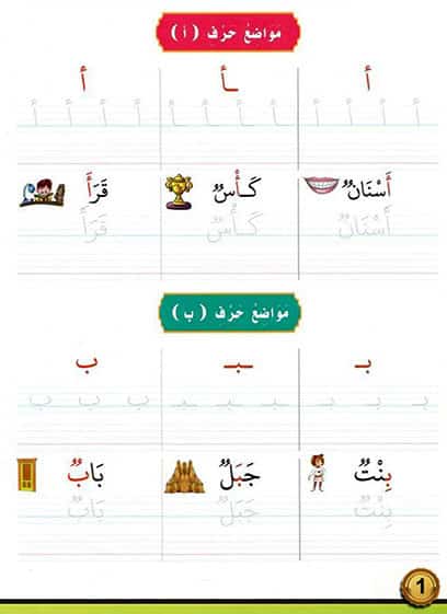 سلسلة اكتب وامسح -مستوى ثالث- مواضع الحروف