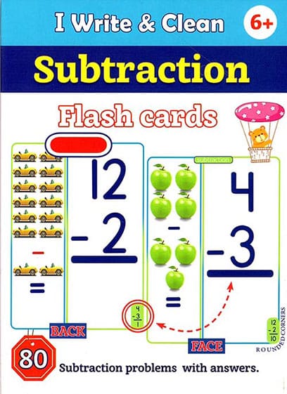 Subtraction Flash Cards